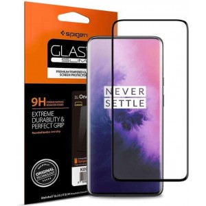 Spigen Screenprotector Full Cover Glass OnePlus 7 Pro - Zwart