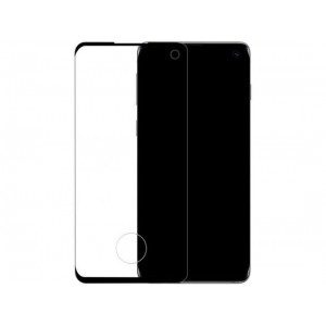 Mobilize Edge-To-Edge Glass Screen Protector Samsung Galaxy S10 Black Edge Glue