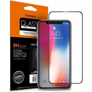 Spigen Full Cover Glass Apple iPhone 11 Pro / iPhone X / iPhone XS - 057GL22986 - Black