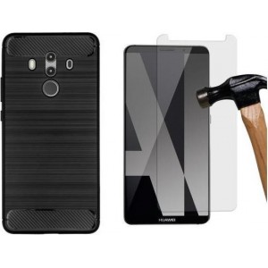 MP Case screenprotector + Gratis Hybride back cover voor Huawei Mate 10 Pro