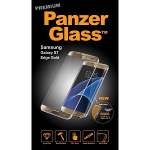 PanzerGlass Premium Screenprotector Samsung Galaxy S7 Edge - Gold