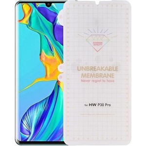 Ntech Huawei P30 Pro Diamond Film Folie Screen protector Full-screen | Fingerprint Unlocking Transparant/Clear