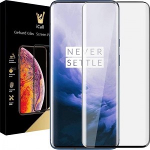 OnePlus 7 Pro Screenprotector - Tempered Glass Gehard Glas - Full Screen Cover Volledig Beeld - iCall