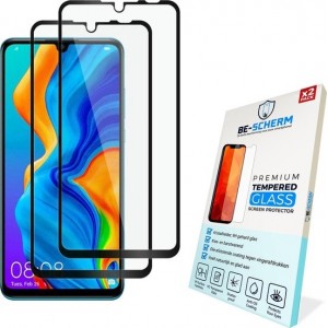 BE-SCHERM Huawei P30 Lite Screenprotector Glas (2x) - Tempered Glass - Case Friendly