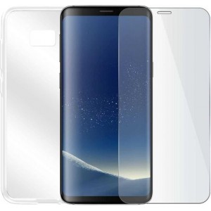 Samsung Galaxy A6 Plus 2018 - Beschermingsset - Screenprotector met siliconen hoes