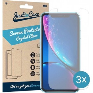 Just in Case Screen Protector Apple iPhone Xr - Crystal Clear - 3 stuks