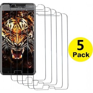 Nokia 7 Plus 2018 Screen Protector [5-Pack] Tempered Glas Screenprotector