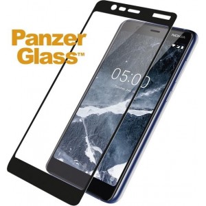 PanzerGlass Premium Screenprotector voor Nokia 5.1 - Zwart