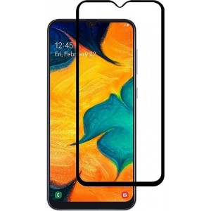 Ntech Samsung Galaxy A50 full cover Screenprotector Tempered Glass - Zwart