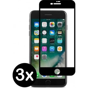 iPhone 6s Screenprotector Gehard Glas 3D Full Screen - 3 PACK