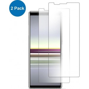 MMOBIEL 2 Stuks Sony Xperia 5 Glazen Screenprotector Tempered Gehard Glas 2.5D 9H (0.26mm) - inclusief Cleaning Set