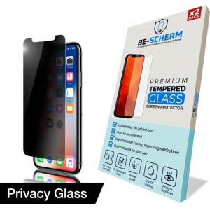 BE-SCHERM Apple iPhone 11 Pro / Xs / X Privacy Screenprotector Glas (2x) - Anti-Spy - Tempered Glass