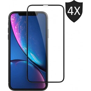 iPhone XR Screenprotector Glas - iPhone 11 Screenprotector Glas - Full Screen - 4 Stuks