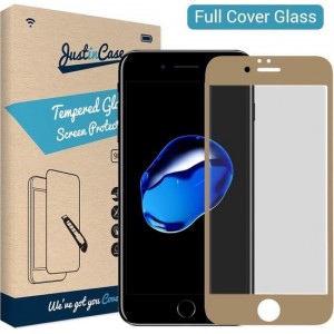 Just in Case Full Cover Tempered Glass Apple iPhone 7 Plus / 8 Plus Protector - Gold