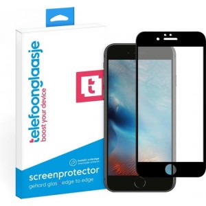 iPhone 6s screenprotector gehard glas Edge to Edge – zwart