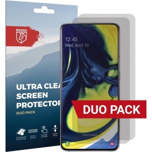 Rosso Samsung Galaxy A80 Ultra Clear Screen Protector Duo Pack