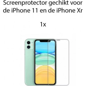 iPhone XR Screenprotector Glas - iPhone 11 Screenprotector Glas - Tempered Glass Screen Protector - Glasprotector - 1x