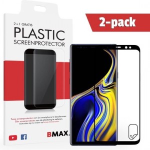 2-pack BMAX Samsung Galaxy Note 9 Screenprotector | Full Cover Beschermfolie | Ultra Clear PET | Onzichtbaar Display Folie