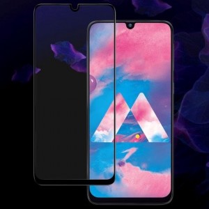 Let op type!! IMAK 9u volledig scherm getemperd glas film Pro + versie voor de Galaxy A30/A50/M30 (zwart)