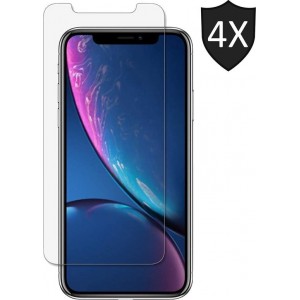 iPhone XR Screenprotector Glas - iPhone 11 Screenprotector Glas - Tempered Glass - 4 Stuks