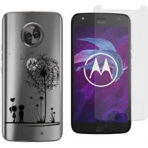 MP Case screenprotector + Gratis Love back cover voor Motorola Moto X4