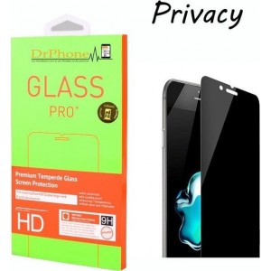 DrPhone iPhone 7/8 / iPhone SE 2020 Privacy Tempered Glass Screenprotector - Anti-Spy Glas - Glazen Screenprotector