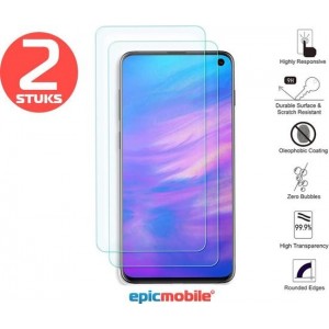 Epicmobile - Samsung Galaxy S10e (Lite) 2 Stuks Screenprotector - Tempered Glass – Gehard Glas 9H - Voordeelbundel