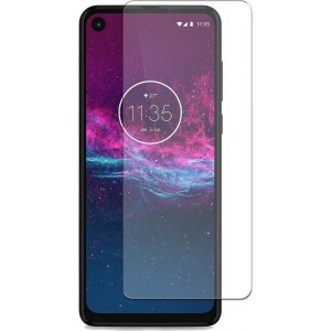 Motorola One Action - Tempered Glass Screenprotector - Case Friendly