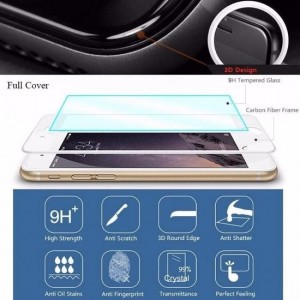 3D iPhone8 plus Explosion proof glazen screen protector wit