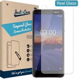 Just in Case Tempered Glass Nokia 3.1 Protector - Arc Edges