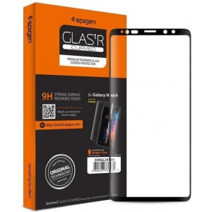 Spigen - Screenprotector Full Cover Glass Samsung Galaxy Note 9 - Zwart