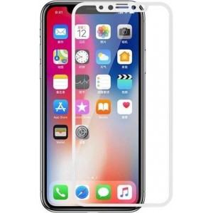 3D Screenprotector voor iPhone X - Wit ( 2 Stuks)