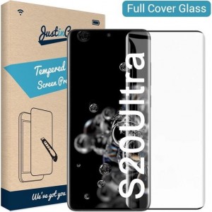 Just in Case Full Cover Tempered Glass Samsung Galaxy S20 Ultra Protector - Black