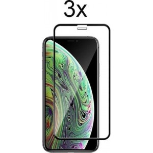 iphone 11 screenprotector glas full cover - iphone xr screenprotector glas full cover - 3x tempered glass screen protector