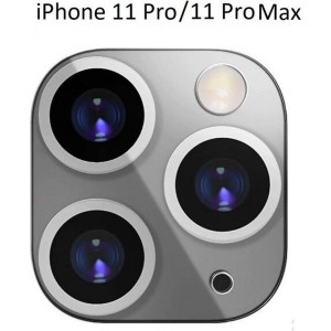 Apple iPhone 11 Pro (Max) Camera Lens Metal Protector - Zilver