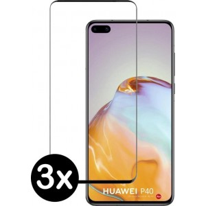 Huawei P40 Screenprotector Glas Tempered Glass Gehard - 3 PACK