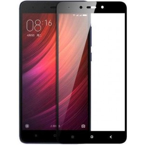 Xiaomi Note 4 - Full Cover Screenprotector - Gehard Glas - Zwart