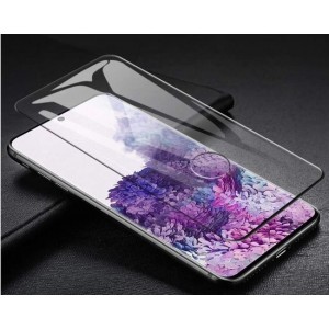 Xssive Full Cover Glasfolie voor Samsung Galaxy S20 - Tempered Glass - Zwart