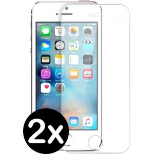 iPhone 5SE Screenprotector Tempered Glass Gehard Glas Cover - 2 PACK