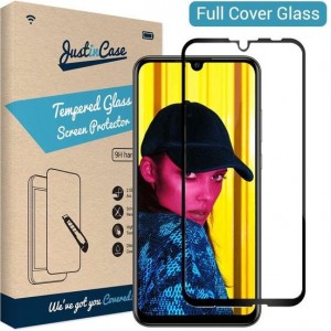 Just in Case Full Cover Tempered Glass Huawei Honor 10 Lite Protector - Black