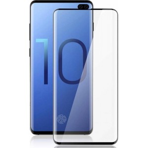 Samsung Galaxy S10 Plus - Full Cover Screenprotector - Gehard Glas - Zwart