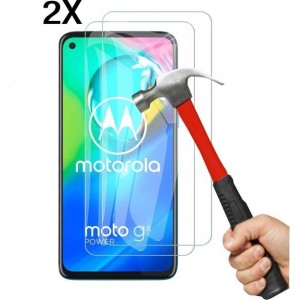 Moto G8 Power Screenprotector 2X - Tempered Glass - Anti Shock screen protector - 2PACK voordeelpack - Epicmobile