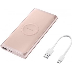 Samsung Wireless Powerbank 10.000 mAh me USB-C kabel - Roze