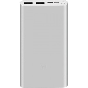 XIAOMI Powerbank 3 - 10000 mAh Snelladen Zilver