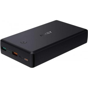 Aukey 30.000 mAh Dual USB Powerbank - Quick Charge 3.0 en Powerdelivery - Zwart