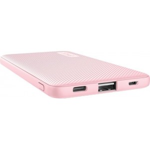 Trust Mobile Primo - Powerbank Ultra dun - 5000 mAh - USB-C - Roze