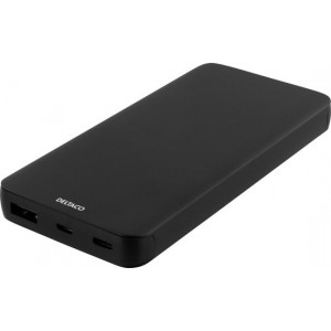 DELTACO PB-830 Powerbank 10.000 mAh - USB en USB-C - Aluminium behuizing