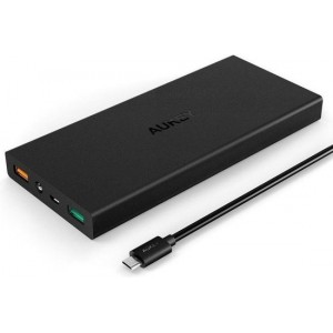 Aukey 16.000 mAh Dual USB Powerbank - Quick Charge 3.0 - Black