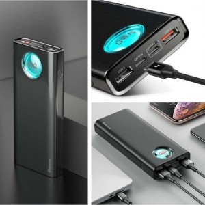 Baseus Amblight QC 3.0 18W Powerbank met LED Display - 20000mAh