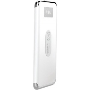 V-tac VT-3505 Powerbank met draadloze QI lader - 10.000 mAh - Wit